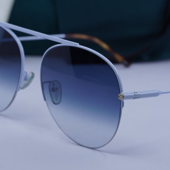 Gucci GG1413S 003 Aviator Sunglasses - Light Blue - Picture 7 of 10